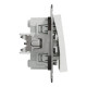 Переключатель Schneider Asfora 2-клавишный без рамки белый EPH0670121
