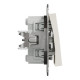 Переключатель Schneider Asfora 2-клавишный без рамки кремовый EPH0670123