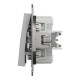 Выключатель Schneider Asfora кнопочный самозажимной алюминий EPH0700161