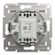 Переключатель Schneider Asfora 1-клавишный с подсветкой без рамки белый EPH1570121