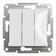 Выключатель Schneider Asfora трехклавишный цвет без рамки белый EPH2170121