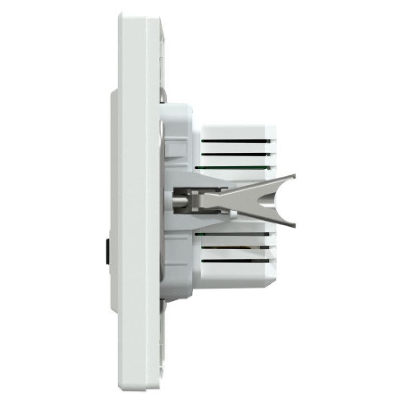 Usb розетка Schneider Asfora тип a+c 21Вт механизм с суппортом белый EPH2700521