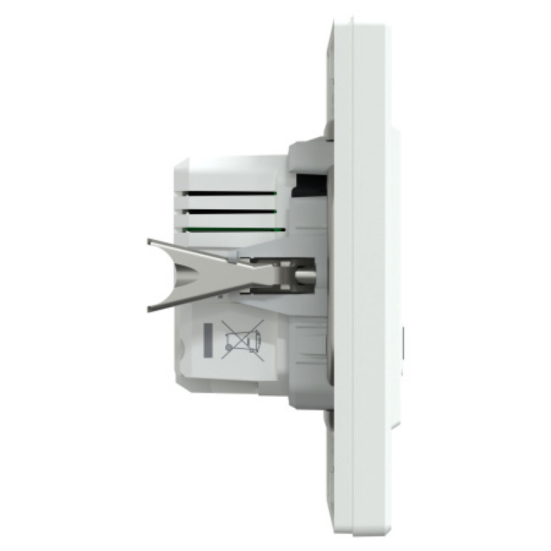 Usb розетка Schneider Asfora тип a+c 21Вт механизм с суппортом белый EPH2700521
