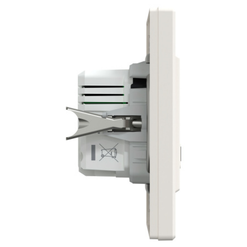 Usb розетка Schneider Asfora тип a+c 21Вт механизм с суппортом кремовый EPH2700523