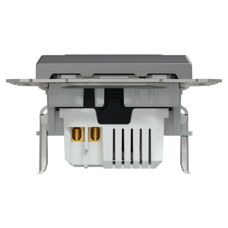 Usb розетка Schneider Asfora тип a+c 21Вт механизм с суппортом антрацит EPH2700571