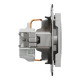 Розетка Schneider Asfora с заземлением алюминий EPH2900161
