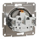 Розетка Schneider Asfora с заземлением бронза EPH2900169