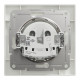 Розетка Schneider Asfora без заземления белая EPH3000121