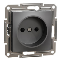 Розетка Schneider Asfora без заземления антрацит EPH3000171