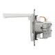 Розетка Schneider Asfora с заземлением и крышкой белая EPH3100121