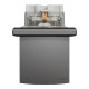 Розетка Schneider Asfora IP44 с заземлением, крышкой и шторками антрацит EPH3100371