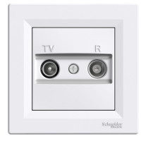 Розетка TV/R Schneider Asfora конечная белая EPH3300121