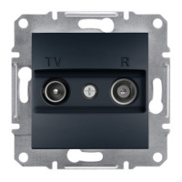 Розетка TV/R Schneider Asfora конечная антрацит EPH3300171