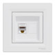 Розетка компьютерная Schneider Asfora RJ45 UTP кат5е белая EPH4300121