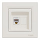 Розетка компьютерная Schneider Asfora RJ45 UTP кат5е кремовая EPH4300123