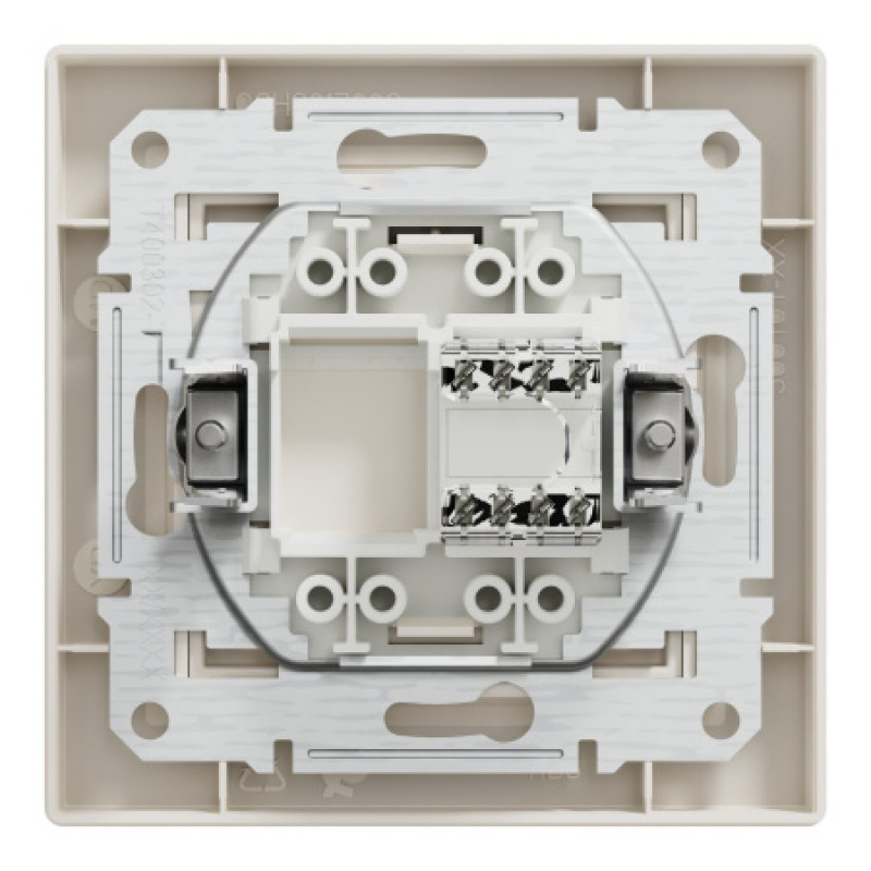 Розетка компьютерная Schneider Asfora RJ45 UTP кат5е кремовая EPH4300123