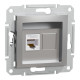 Розетка компьютерная Schneider Asfora RJ45 UTP кат5е алюминий EPH4300161