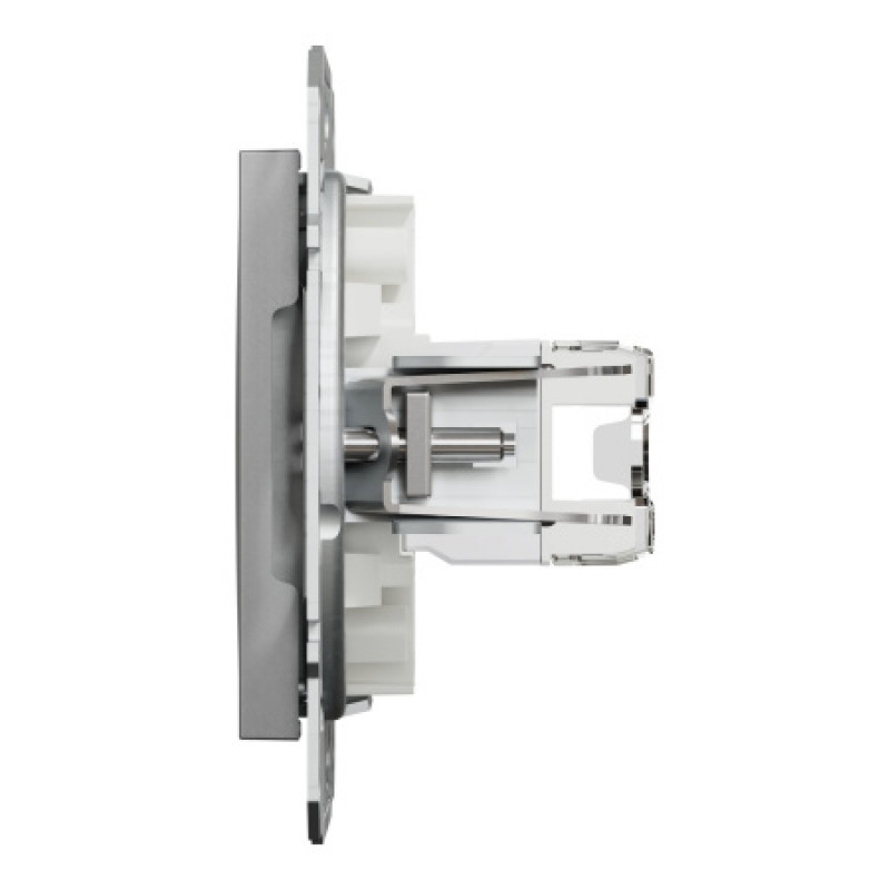 Розетка компьютерная Schneider Asfora RJ45 UTP кат5е алюминий EPH4300161