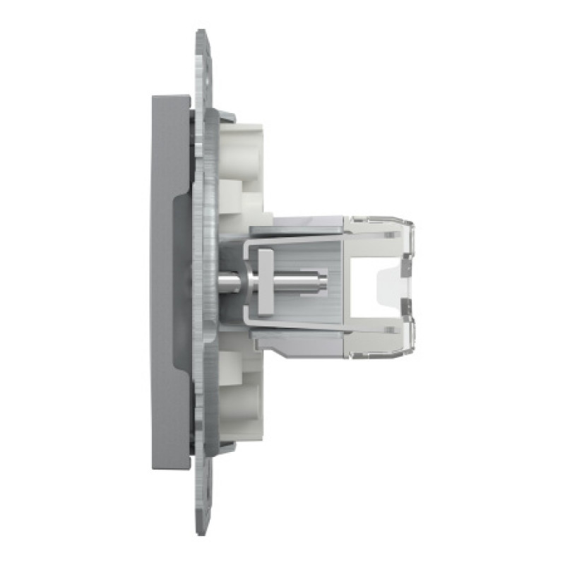 Розетка компьютерная Schneider Asfora RJ45 UTP кат5е сталь EPH4300162