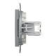 Розетка компьютерная Schneider Asfora RJ45 UTP кат5е сталь EPH4300162