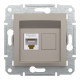 Розетка компьютерная Schneider Asfora RJ45 UTP кат5е бронза EPH4300169