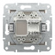 Розетка компьютерная Schneider Asfora RJ45 UTP кат5е бронза EPH4300169