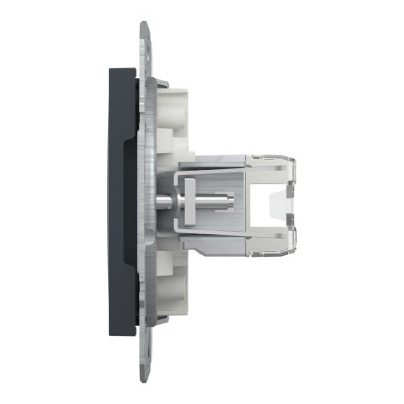 Розетка компьютерная Schneider Asfora RJ45 UTP кат5е антрацит EPH4300171