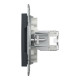 Розетка компьютерная Schneider Asfora RJ45 UTP кат5е антрацит EPH4300171