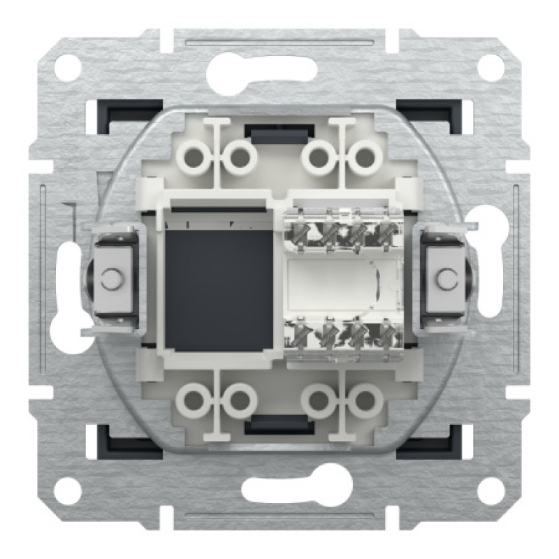 Розетка компьютерная Schneider Asfora RJ45 UTP кат5е антрацит EPH4300171