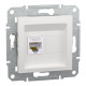 Розетка компьютерная Schneider Asfora RJ45 UTP кат5е без рамки белая EPH4370121