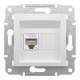 Розетка компьютерная Schneider Asfora RJ45 UTP кат5е без рамки белая EPH4370121