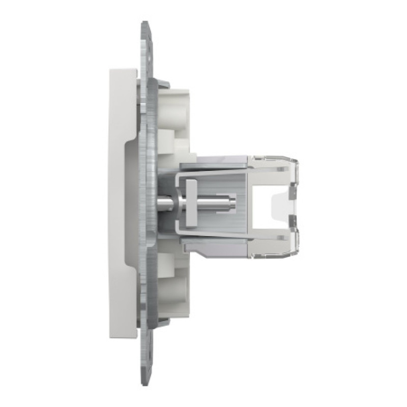 Розетка компьютерная Schneider Asfora RJ45 UTP кат5е без рамки белая EPH4370121