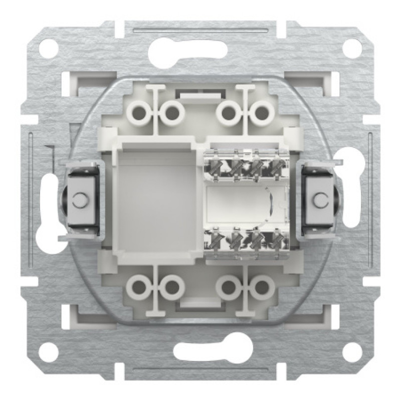 Розетка компьютерная Schneider Asfora RJ45 UTP кат5е без рамки белая EPH4370121