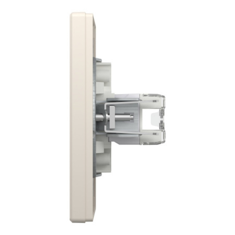 Розетка компьютерная Schneider Asfora двойная RJ45 UTP кат5е кремовая EPH4400123