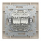 Розетка компьютерная Schneider Asfora двойная RJ45 UTP кат5е кремовая EPH4400123