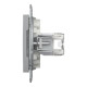 Розетка компьютерная Schneider Asfora двойная RJ45 UTP кат5е алюминий EPH4400161