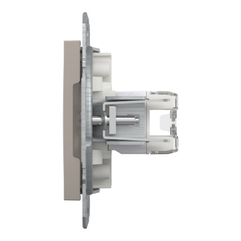 Розетка компьютерная Schneider Asfora двойная RJ45 UTP кат5е бронза EPH4400169