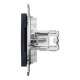 Розетка компьютерная Schneider Asfora двойная RJ45 UTP кат5е антрацит EPH4400171