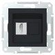 Разъем HDMI Schneider Asfora механизм с суппортом без рамки антрацит EPH4500171