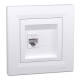 Розетка компьютерная Schneider Asfora RJ45 UTP кат6 белая EPH4700121