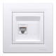 Розетка компьютерная Schneider Asfora RJ45 UTP кат6 белая EPH4700121