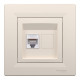 Розетка компьютерная Schneider Asfora RJ45 UTP кат6 кремовая EPH4700123