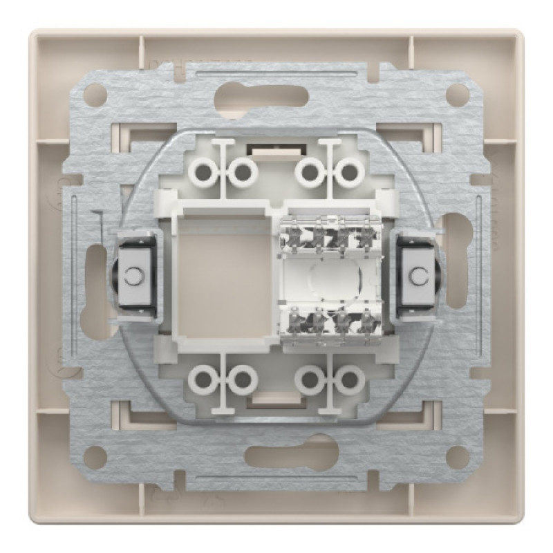 Розетка компьютерная Schneider Asfora RJ45 UTP кат6 кремовая EPH4700123