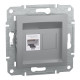 Розетка компьютерная Schneider Asfora RJ45 UTP кат6 алюм EPH4700161