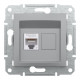 Розетка компьютерная Schneider Asfora RJ45 UTP кат6 алюм EPH4700161