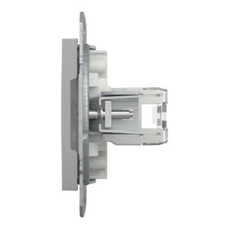 Розетка компьютерная Schneider Asfora RJ45 UTP кат6 алюм EPH4700161