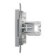 Розетка компьютерная Schneider Asfora RJ45 UTP кат6 алюм EPH4700161