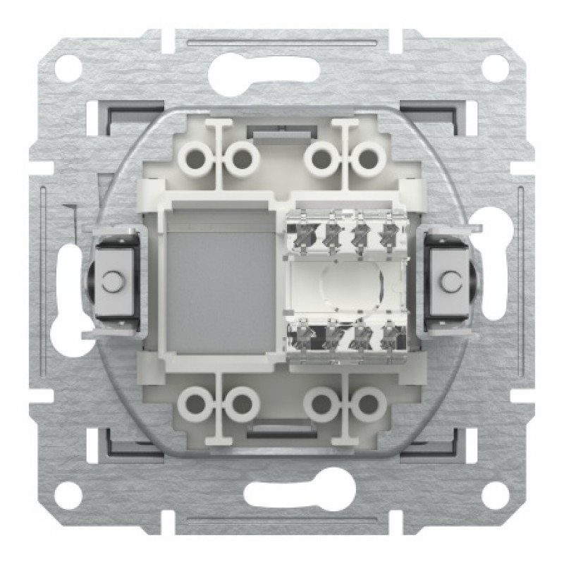 Розетка компьютерная Schneider Asfora RJ45 UTP кат6 алюм EPH4700161