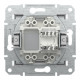 Розетка компьютерная Schneider Asfora RJ45 UTP кат6 алюм EPH4700161