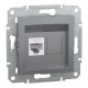 Розетка компьютерная Schneider Asfora RJ45 UTP кат6 сталь EPH4700162